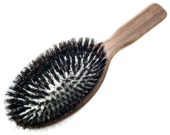 Flair Brush Pure Soft Boar Bristles Hair Brush - Walnut Handle