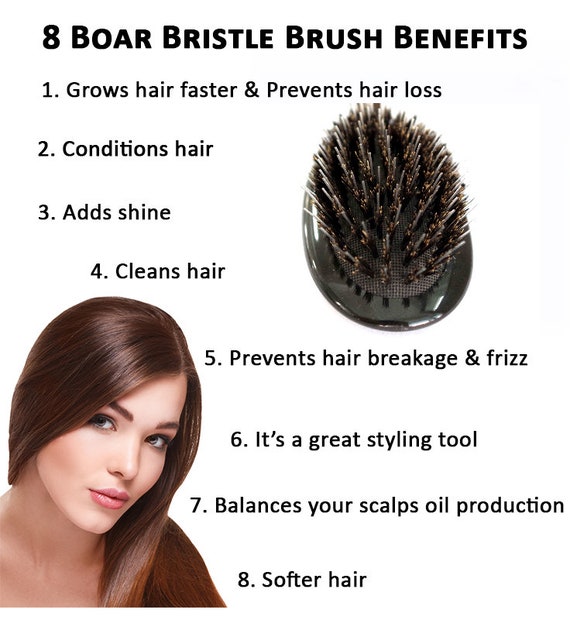 The Hair Edit Finish & Shine Boar Bristle Mini Brush