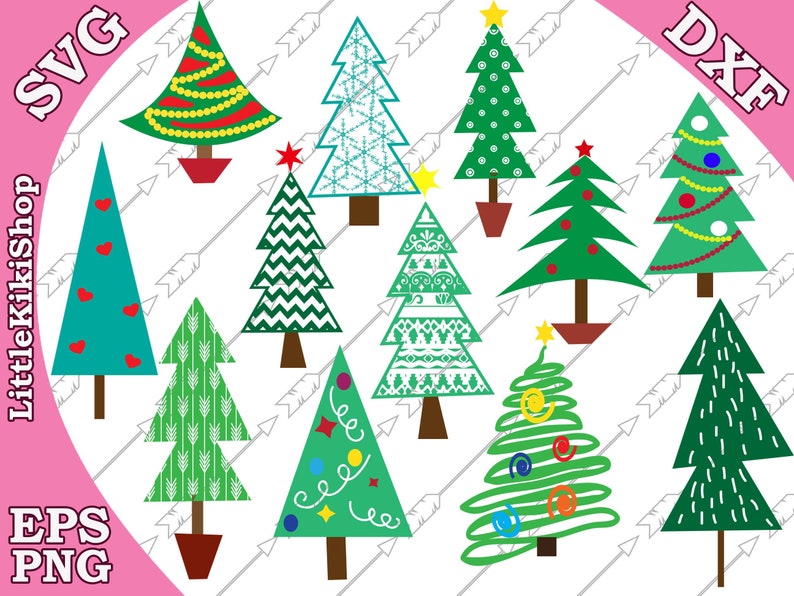 Download Christmas Tree Svg Christmas Trees Svg Christmas Etsy PSD Mockup Templates