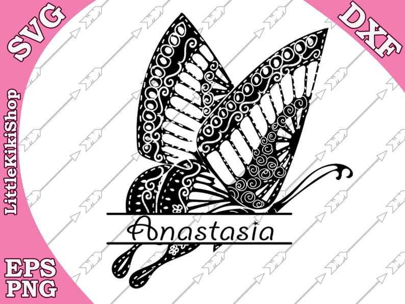 Download Clip Art Mandala Butterfly Butterfly Cut File Cricut Svg File Zentagle For Cricut Silhouette Svg Intricate Svg Zentangle Butterfly Monogram Svg Art Collectibles