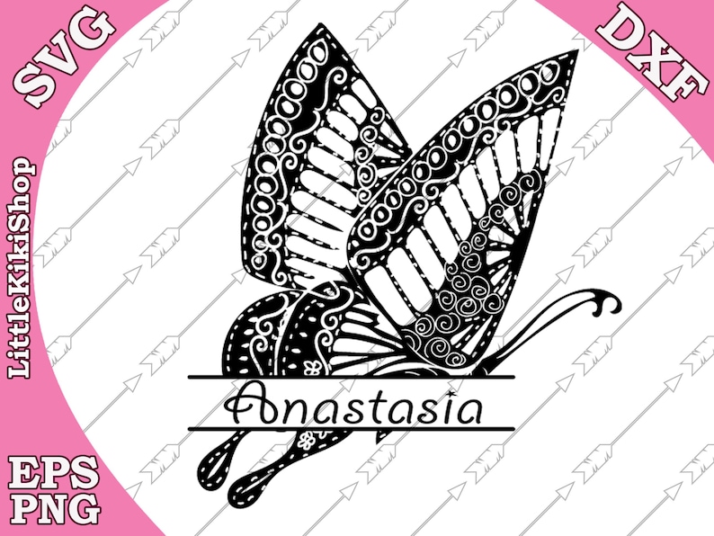 Download Clip Art Mandala Butterfly Butterfly Cut File Cricut Svg File Zentagle For Cricut Silhouette Svg Intricate Svg Zentangle Butterfly Monogram Svg Art Collectibles