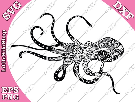 Download Zentangle Octopus Svg: MANDALA OCTOPUS SVG | Etsy