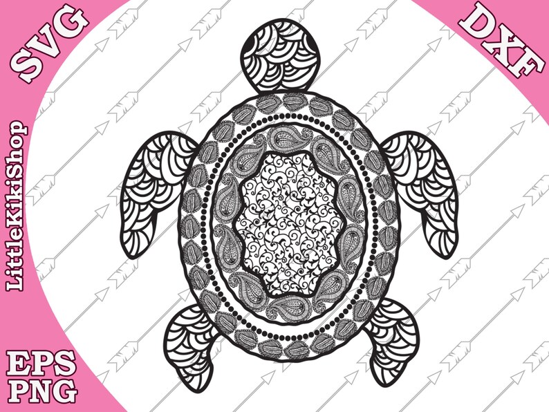 Download Zentangle Turtle Svg Mandala Turtle Svg Zentangle Animal Svg Cricut Svg File Zentagle For Cricut Silhouette Cut Files Intricate Svg Clip Art Art Collectibles