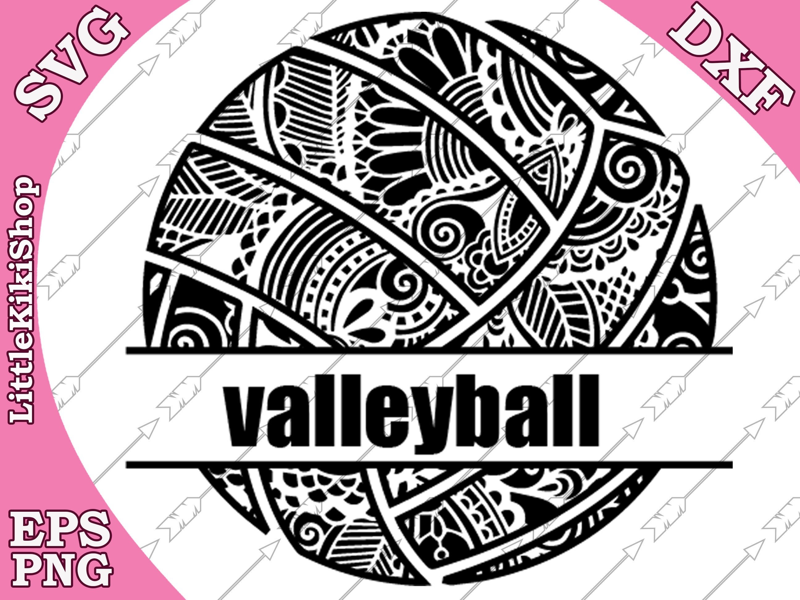 Download Volleyball Monogram Svg: MANDALA VALLEYBALL | Etsy