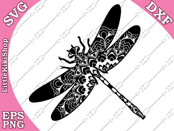 Download Mandala Dragonfly Zentangle Insct Svg Cricut Svg File Zentagle For Cricut Silhouette Cut