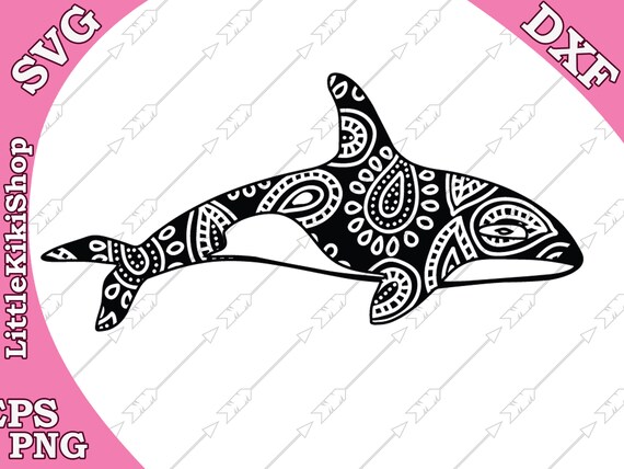 Download Zentangle Orca Svg: MANDALA ORCA SVG Killer Whale | Etsy