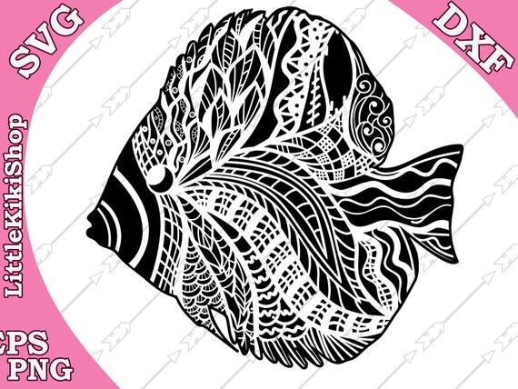 Download Free Zentangle Fish Svg Mandala Fish Svg Fish Cut Etsy SVG Cut Files