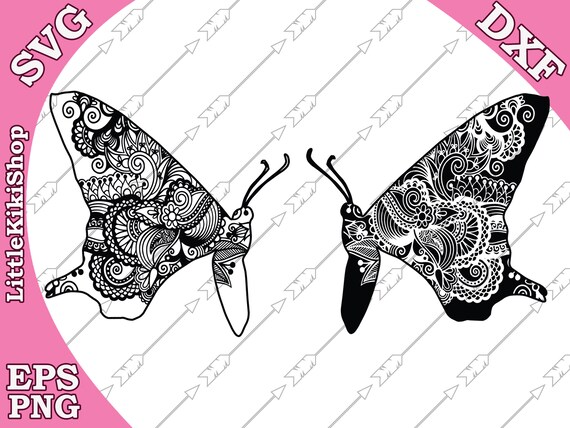 Download Mandala Butterfly Butterfly Cut File Cricut Svg File Zentagle For Cricut Silhouette Svg Intricate Svg Zentangle Butterfly Monogram Svg Clip Art Art Collectibles