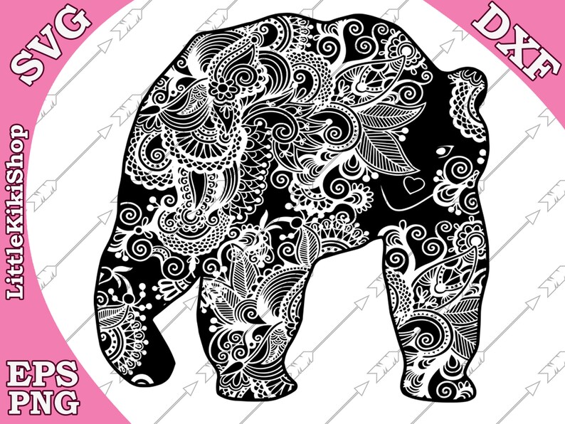 Download Art Collectibles Clip Art Mandala Bear Svg Zentangle Animal Svg Cricut Svg File Zentagle For Cricut Silhouette Cut File Intricate Svg Bear Svg Zentangle Bear Svg