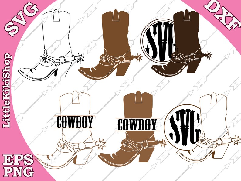 Download Cowboy Boots Svg Cowboy Monogram Western Svg Boot Monogram Svg Vinyl Cutting File Cowboy Svg Cowgirl Boots Svg Silhouette Svg Cricut Svg Clip Art Art Collectibles