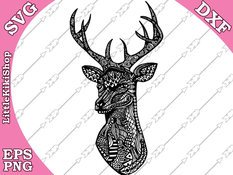 Download Zentangle Deer Head Svg Mandala Deer Svg Zentangle Animal Svg Cricut Svg File Zentagle For Cricut Silhouette Svg Deer Svg Deer Cut Files Clip Art Art Collectibles