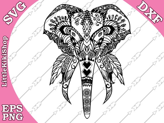 Download Visual Arts Elephant Mandala Svg Zentangle Elephant Svg Intricate Svg File Cricut Design Svg Zentangle For Cricut Zentangle Mandala Animal Craft Supplies Tools