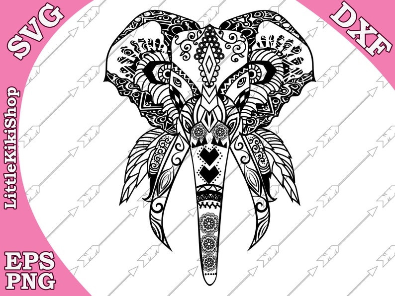 Download Clip Art Zentangle Elephant Svg Mandala Elephant Svg Zentangle Animal Svg Cricut Svg File Zentagle For Cricut Silhouette Cut Files Intricate Svg Art Collectibles