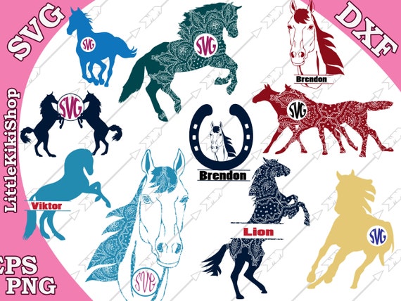 Download Horse Svg Horse Monogram Svg Horse Lover Etsy