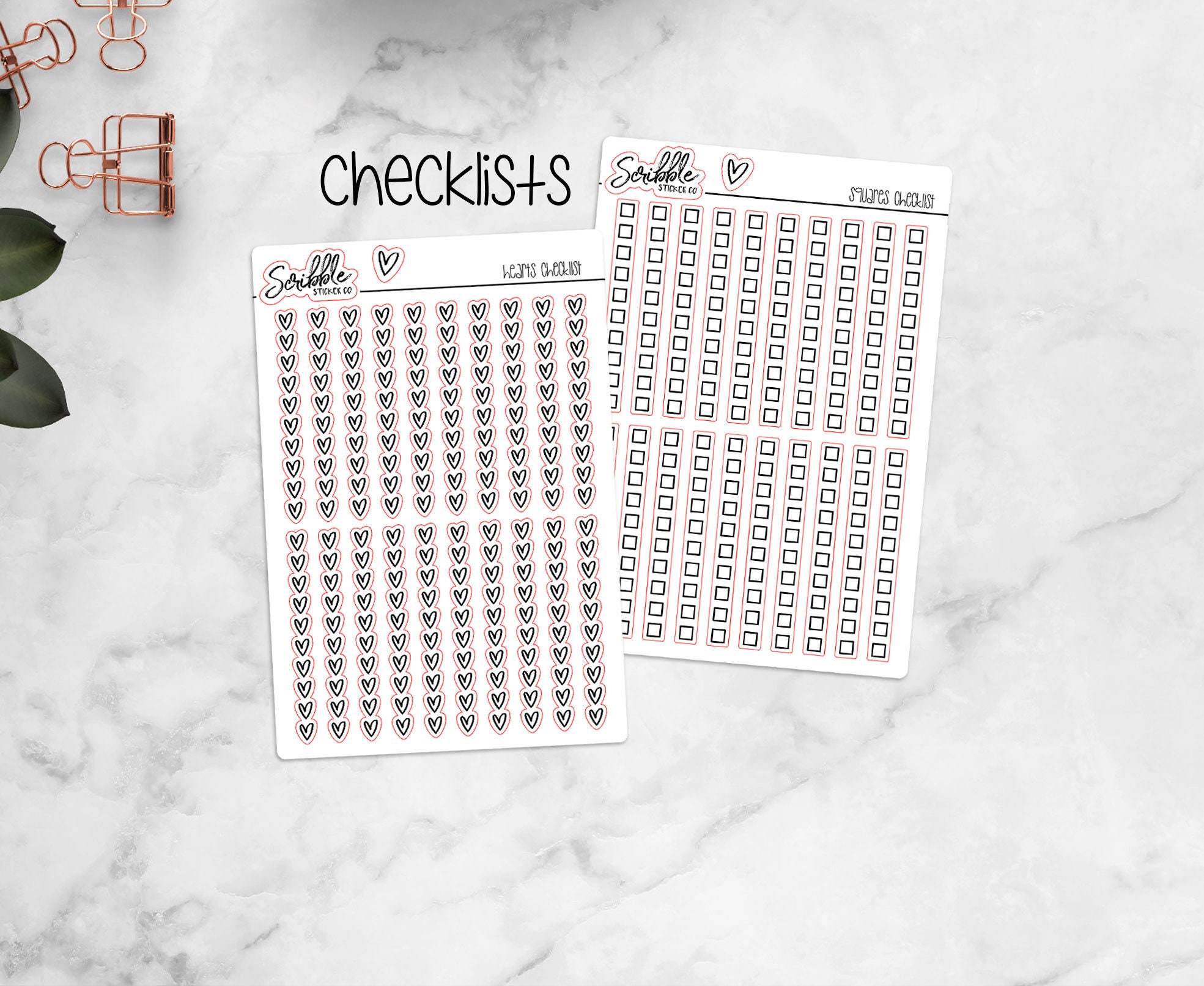10x Checklists Minimal Paper Planner Journal &amp; Agenda | Etsy