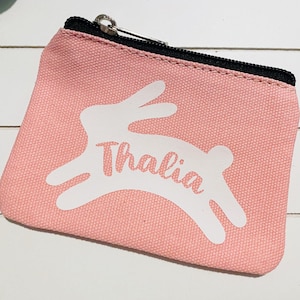 Bolsa infantil personalizada, coelho da Páscoa, meninas, bolso, almoço de feriado, dinheiro, moeda, carteira, presente, aniversário infantil, volta às aulas