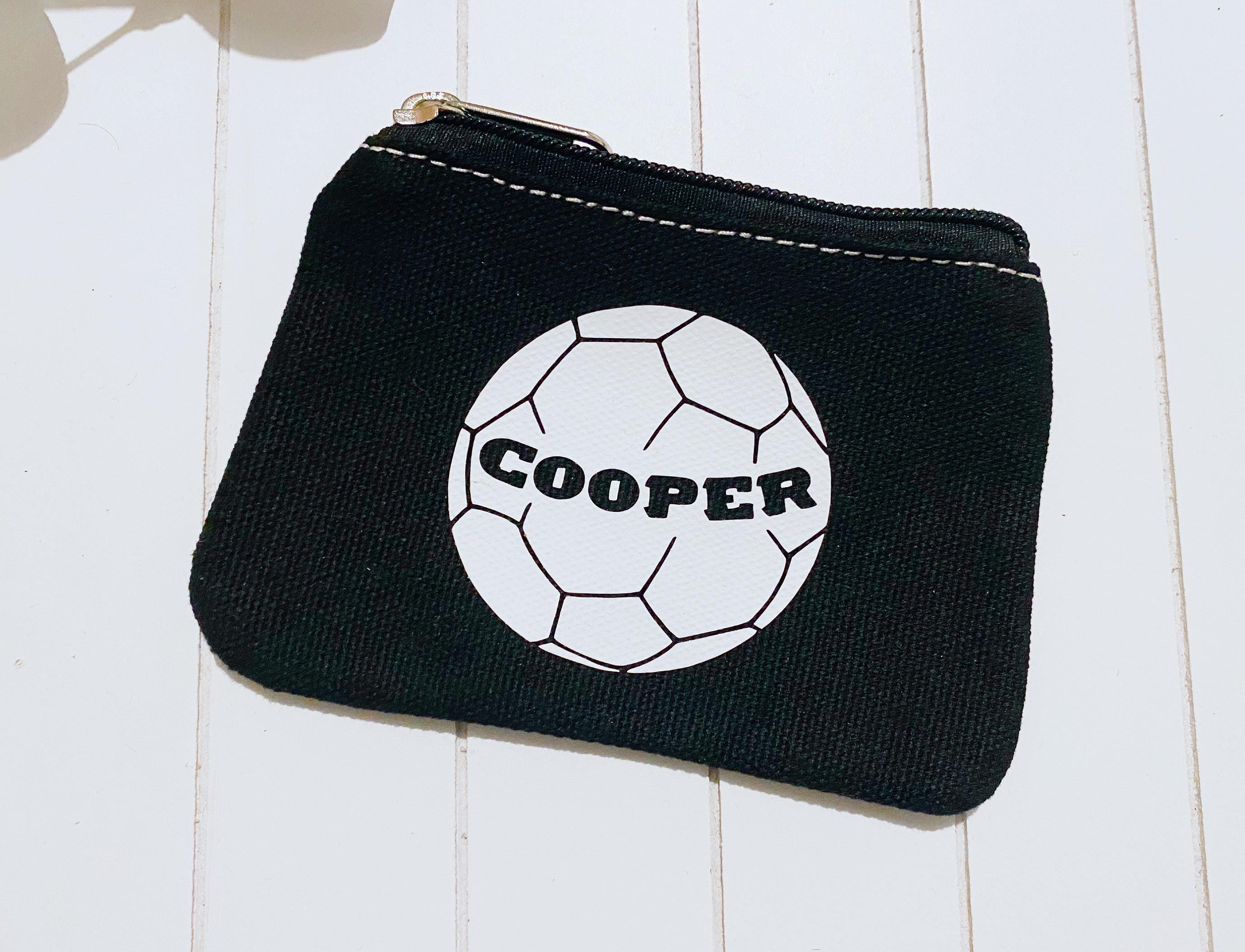 Football Children s Coin Purse Personalised Boys Purse Personalised Purse Kids Lunch Money Purse Holiday Money Purse Etsy