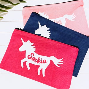 Pencil Case | Personalised Kids school Stationary | Girls Party Gift | Back to school | Mermaid | Unicorn | Butterfly | Dolphin | Bunny