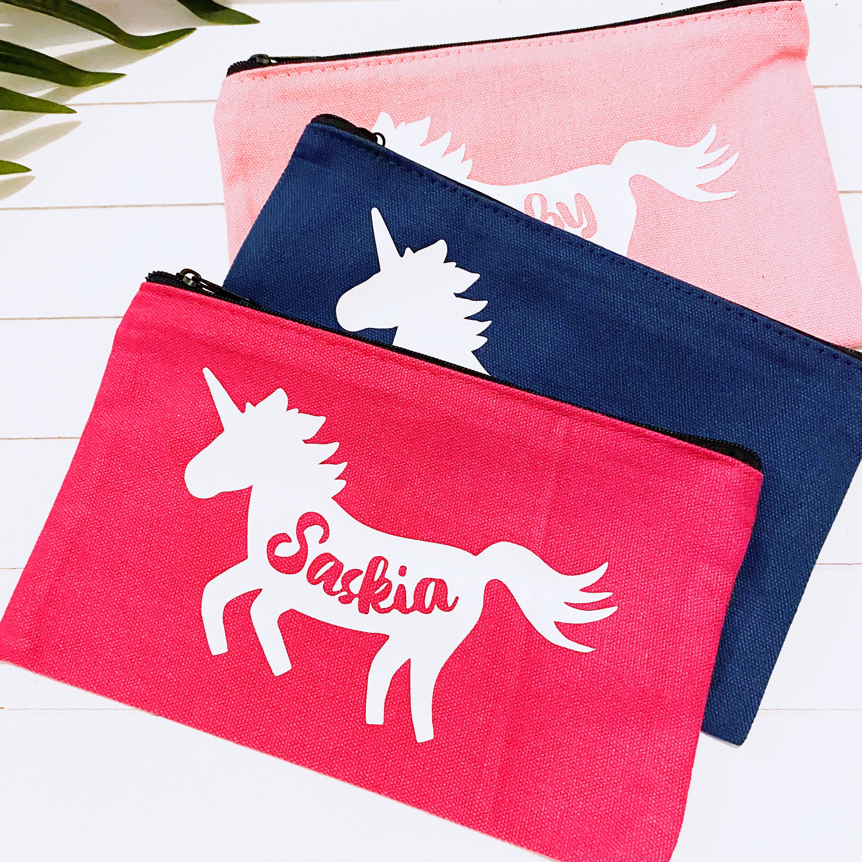 Pencil Case | Personalised Kids school Stationary | Girls Party Gift | Back to school | Mermaid | Unicorn | Butterfly | Dolphin | Bunny