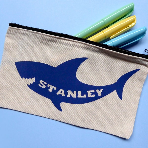 Pencil Case | Personalised Birthday Gift | Boys Gift | Children's Name Present | Unisex | Durable Canvas