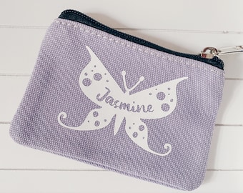REYUTEEG Small Wallet for Women Butterfly Butterflies Plants Canvas Coin Zipper Purse Pouch Girls Boys Cash Bag One Size REYUTEEG Small Wallet for Women Butterfly Butterflies Plants Canvas Coin Zipper Purse Pouch Girls Boys Cash Bag One Size