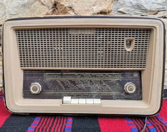 Vintage analog radio receiver, vintage radio RR 230 model, radio for refurbishing project