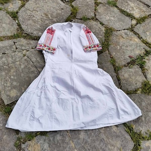 Ethnic hand embroidered girl long shirt, girl's ethnic dress from Debarski Drimkol region