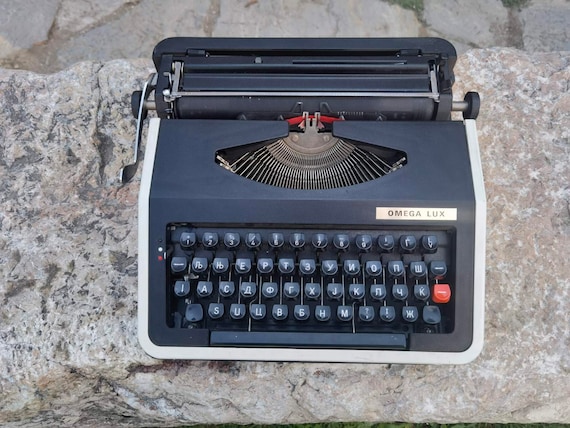 Omega Lux Vintage Typewriter Cyrilic Omega Lux Typewriter Etsy