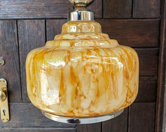 Vintage ceiling lamp, pendant atomic style 1970's lamp