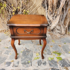 Antique cabinet, end table in French style, Louis XVI design