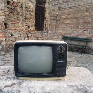 Mini black and white CRT television, Astra - junior 2  television