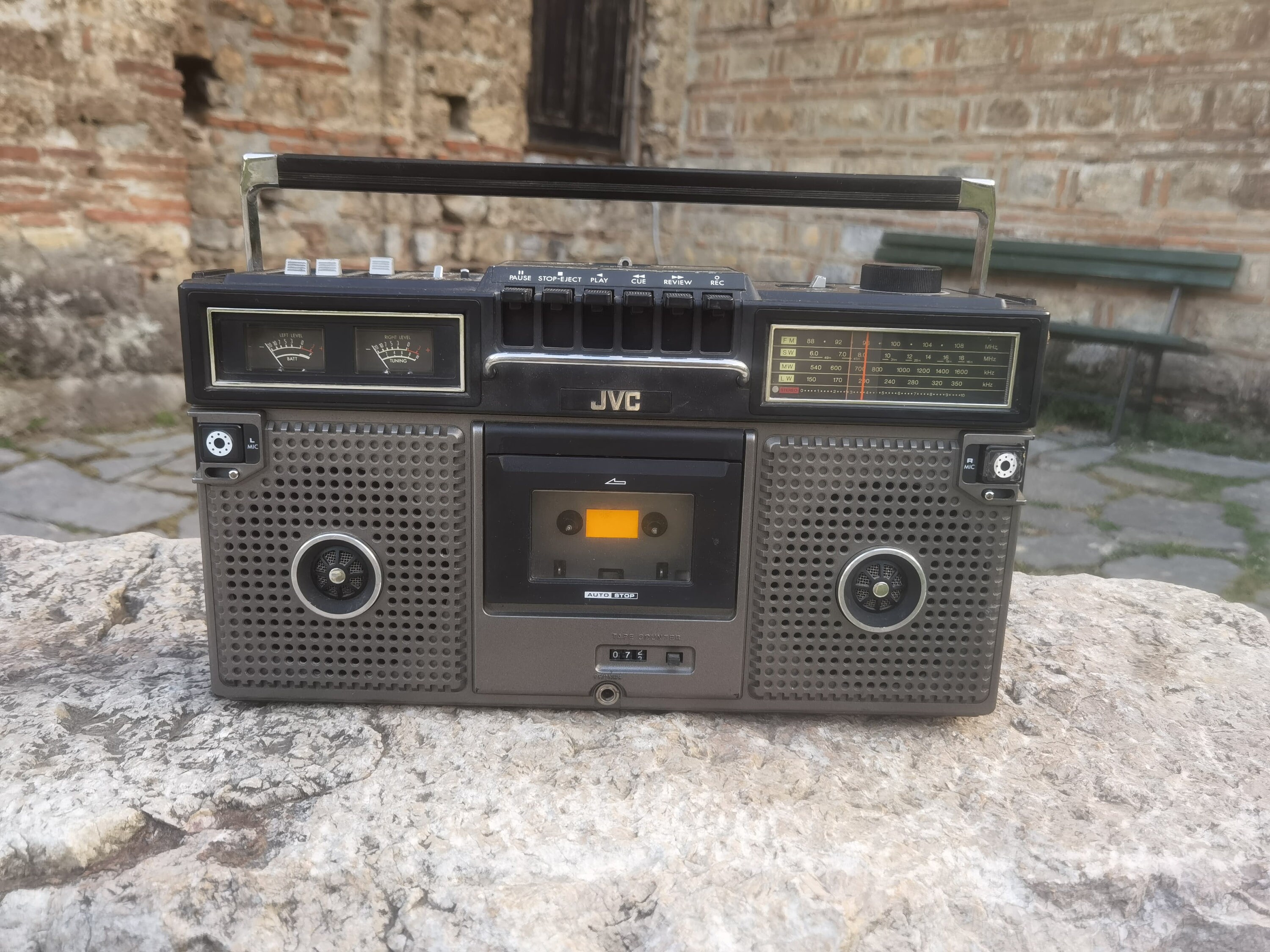 JVC RC-717C boombox, vintage 1977 JVC boombox, retro Ghetto Blaster