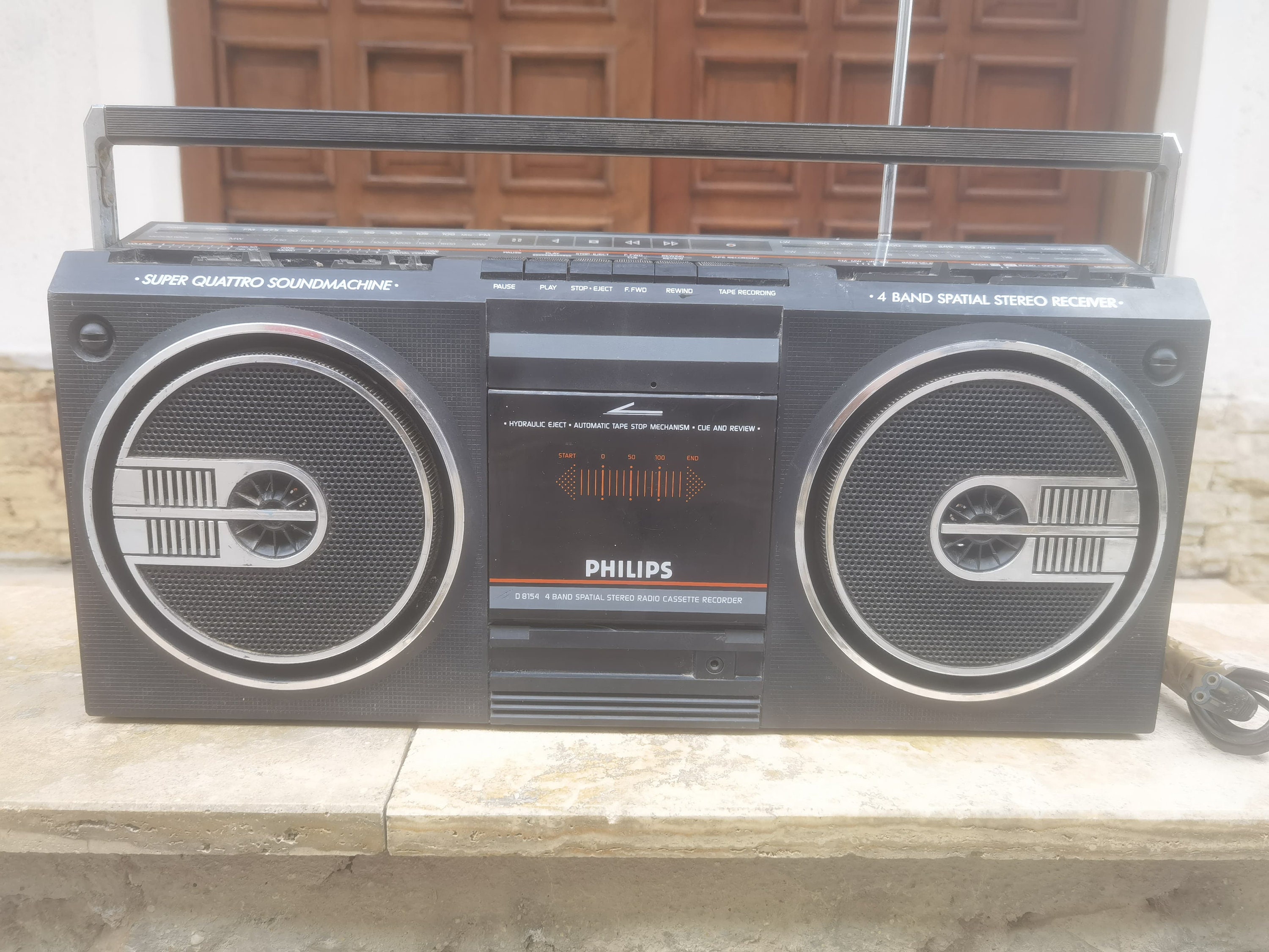 Vintage Philips D8444 Ghettoblaster Boombox Power Player