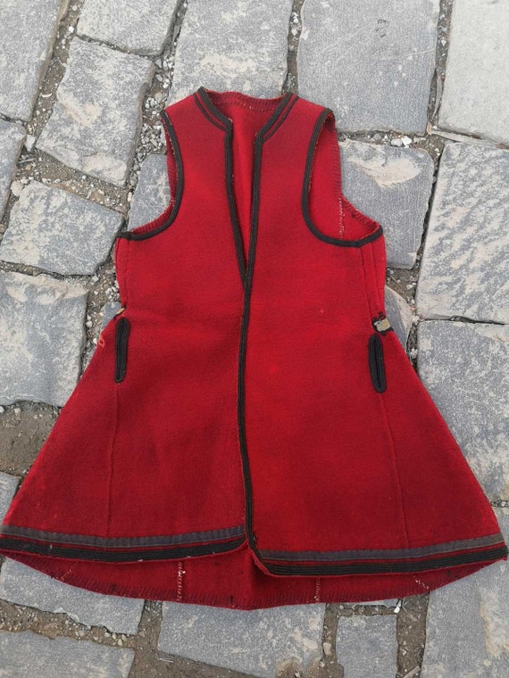 Handmade antique vest, Strusko Pole vest "Dzube"