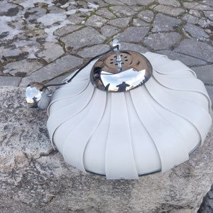 Meblo space age ceiling lamp, 1970&#39;s Meblo Guzzini large pendant lamp, complete