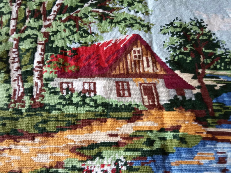 Gobelin Needlepoint Handmade Gobelin Handmade Tapestry. Etsy