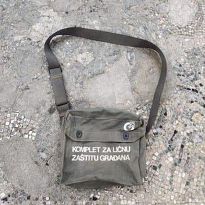 Military shoulder bag, high quality durable military shoulder bag, vintage JNA bag