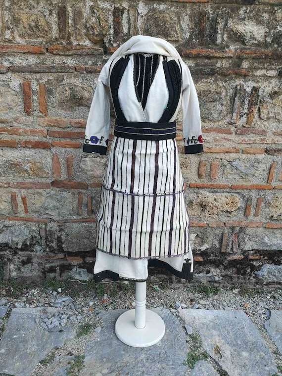 Women's ethnic antique costume from Bitola region