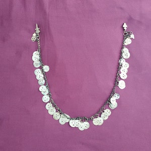 Antique metal necklace, decorative jewelry of ethnic costumes of Kriva Palanka villages Macedonia
