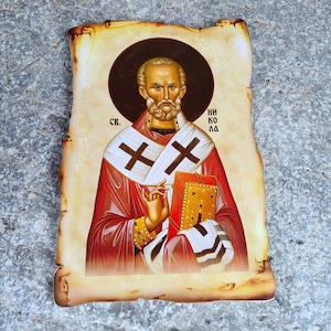Orthodox Christian icon of Saint Nickolas, Eastern Orthodox church Icon of Sveti Nikola