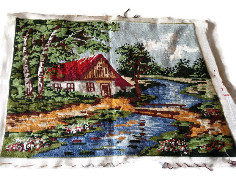 Gobelin Needlepoint Handmade Gobelin Handmade Tapestry. Etsy