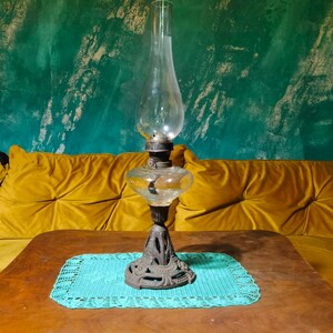 Antique oil lamp, early XX oil lamp, amazing antique condition
