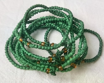 Komboskini prayer bracelet, Rosary komboskini, Brojanica, chotki, Christian komboskini, green  komboskini