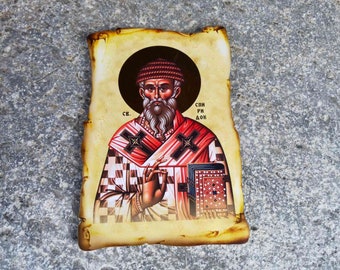 Orthodox Christian Icon of Saint Spyridon, Orthodox Christion Icon of Sveti Spiridon
