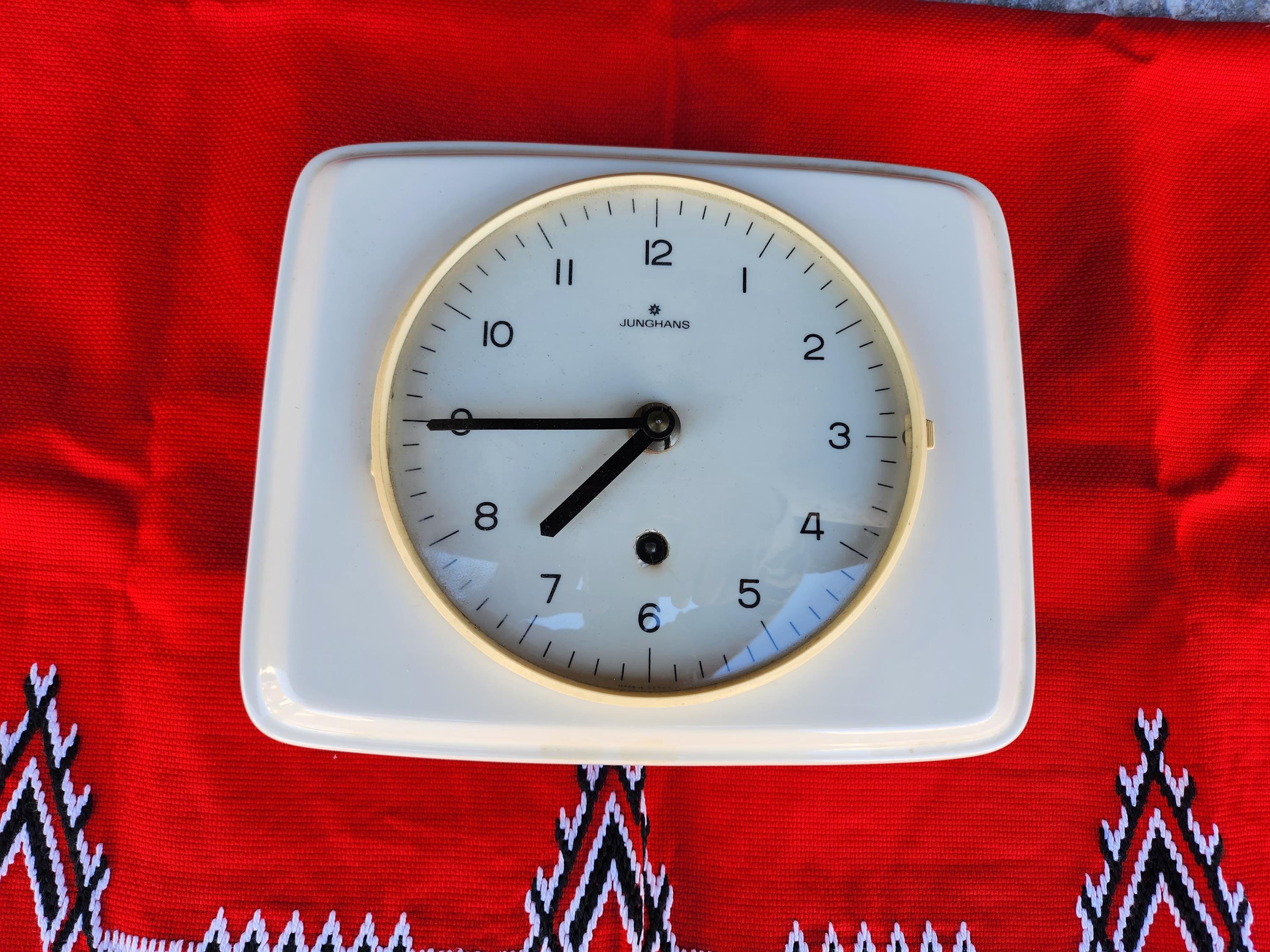 Junghans vintage wall clock - Etsy 日本 JUNGHANS 70' ヴィンテージ