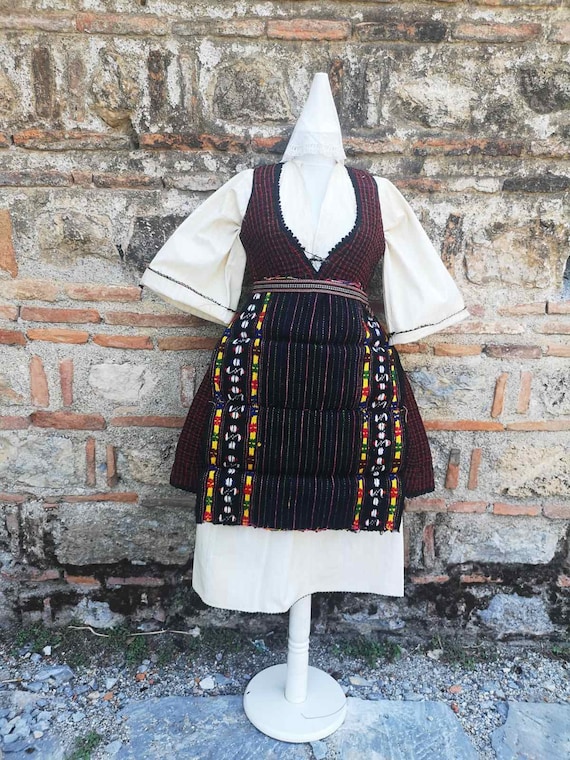 Handmade antique women's ethnic costume from east