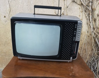 Loewe Profi-C color TV, vintage 1980's color CRT television monitor