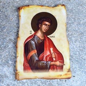 Orthodox Christian Icon of Thomas the Apostle, Orthodox Christian Icon of Sveti Apostol Toma