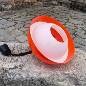 スペースエイジ XーLAMP デザイン ポストモダン　オレンジ　ランプ 照明 テーブルライト ポストモダン ミッドセンチュリー スペース