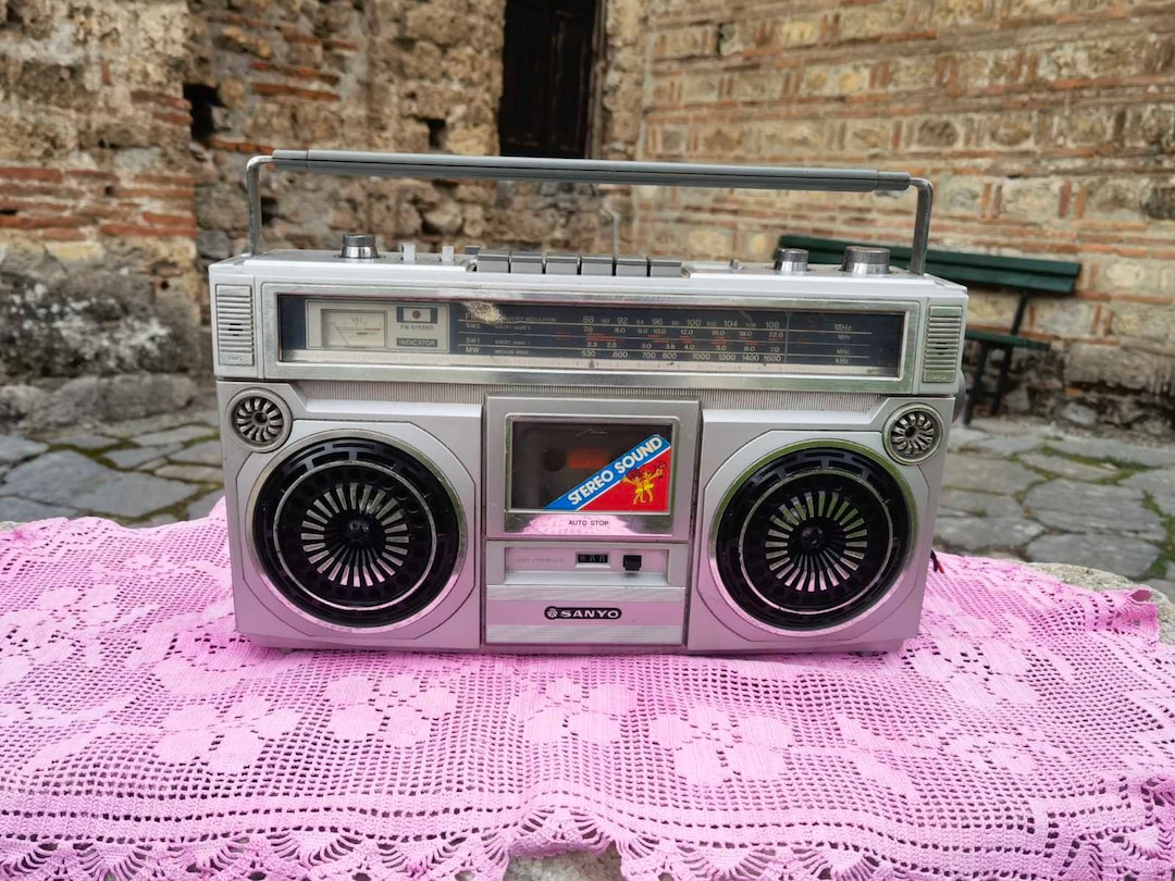 Sanyo M9924K Radio Cassette Tape Player, Early 1980's Sanyo